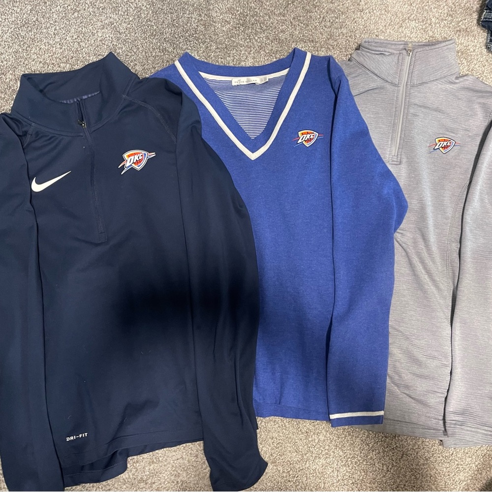 OKC Thunder Small pullover, zip up, and polos